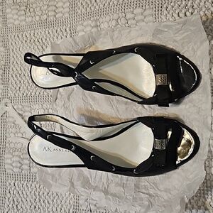 Black Sling Backs